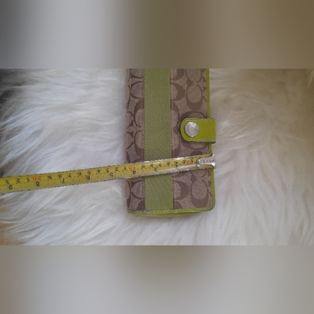 Coach Green vintage snap clutch wallet - Picture 2 of 8